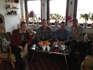 38. at Chris´ home, Randy Rich, Sascha Kommer, Mark Summers